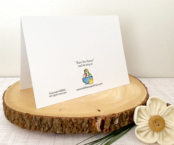 Share A Rescue - 5x7 blank art print card