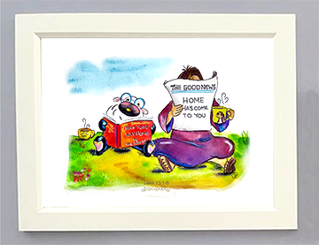 Silly Sheep - Me and Jesus Art Print