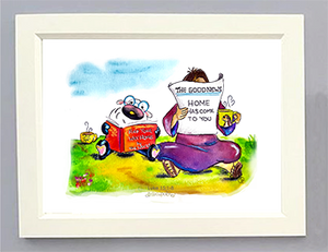 Silly Sheep - Me and Jesus Art Print