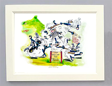 Silly Sheep - Camp Doing-Just-Fine Art Print